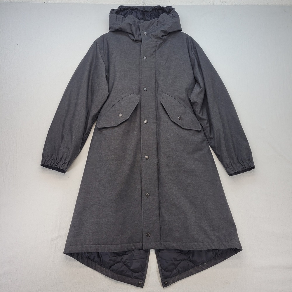 Uniqlo Engineered Garments Parka Mens XXS Gray Fishtail Hooded Coat 467595